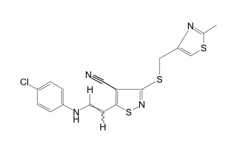 trans-5-[2-(p-CHLOROANILINO)VINYL]-3-{[(2-METHYL-4-THIAZOLYL)METHYL]THIO}-4-ISOTHIAZOLECARBONITRILE