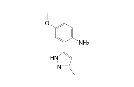 4-Methoxy-6-(3-methyl-1H-pyrazol-5-yl)aniline