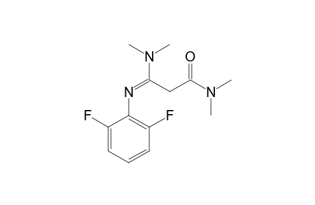 3-DIMETHYLAMINO-3-[(2,6-DIFLUOROPHENYL)]-IMINO-N,N-DIMETHYLPROPANAMIDE