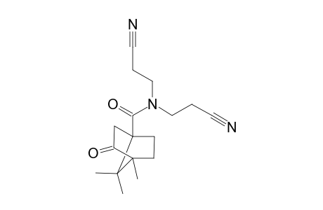 N,N-bis(2-cyanoethyl)-4,7,7-trimethyl-3-oxobicyclo[2.2.1]heptane-1-carboxamide