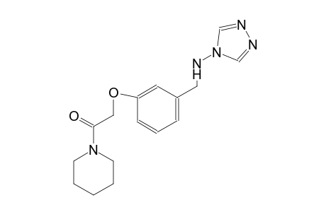 N-{3-[2-oxo-2-(1-piperidinyl)ethoxy]benzyl}-4H-1,2,4-triazol-4-amine