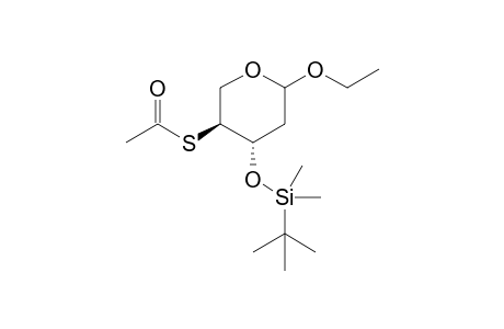 Ethyl 4-acetylthio-3-(tert-butyldimethylsilyl)oxy-2,3,4-dideoxy-D-xylopyranoside