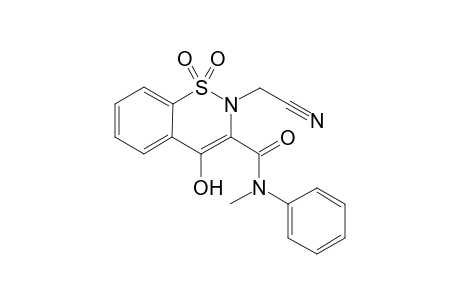 2-[Cyanomethyl]-4-hydroxy-1,2-benzothiazine-3-(N-methyl-N-phenyl)carboxamide - 1,1-dioxide