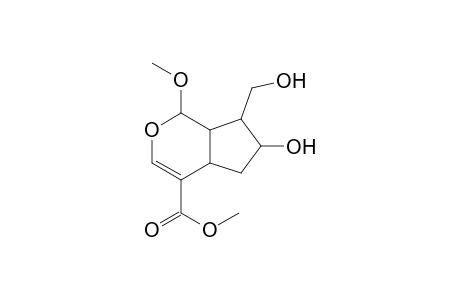 Methyl ester of 1,4a,5,6,7,7a-hexahydro-6-hydroxy-7-(hydroxymethyl)-1-methoxycyclopenta(c)pyran-4-carboxylic acid