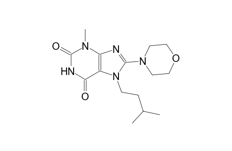 1H-purine-2,6-dione, 3,7-dihydro-3-methyl-7-(3-methylbutyl)-8-(4-morpholinyl)-