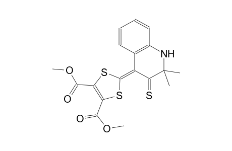 1,3-dithiole-4,5-dicarboxylic acid, 2-(2,3-dihydro-2,2-dimethyl-3-thioxo-4(1H)-quinolinylidene)-, dimethyl ester