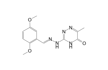 benzaldehyde, 2,5-dimethoxy-, (4,5-dihydro-6-methyl-5-oxo-1,2,4-triazin-3-yl)hydrazone