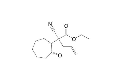 Ethyl 2-cyano-2-(2-oxocycloheptyl)-4-pentenoate