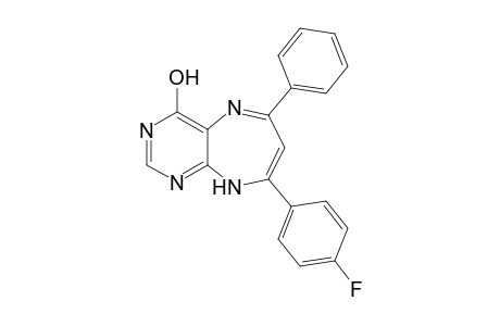8-(p-Fluorophenyl)-6-phenyl-9H-pyrimido[4,5-b]-(1,4)-diazepin-4-ol