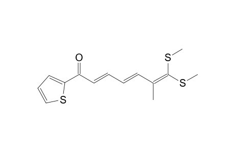 7,7-Bis(methylthio)-6-methyl-1-(2-thienyl)-2,4,6-heptatriien-1-one