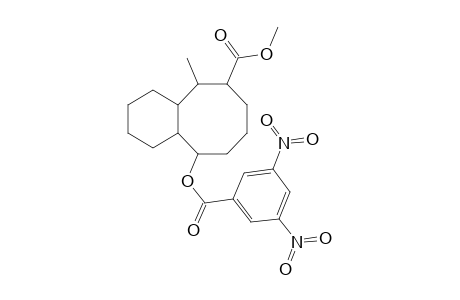 Methyl 7-(3',5'-dinitrobenzoyloxy)-2-methylbicyclo[6.4.0]dodecane-3-carboxylate