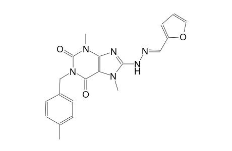 2-furaldehyde [3,7-dimethyl-1-(4-methylbenzyl)-2,6-dioxo-2,3,6,7-tetrahydro-1H-purin-8-yl]hydrazone