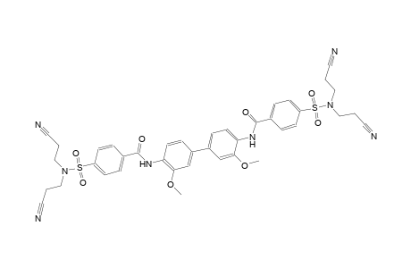 benzamide, 4-[[bis(2-cyanoethyl)amino]sulfonyl]-N-[4'-[[4-[[bis(2-cyanoethyl)amino]sulfonyl]benzoyl]amino]-3,3'-dimethoxy[1,1'-biphenyl]-4-yl]-