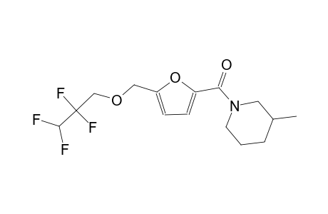 3-methyl-1-{5-[(2,2,3,3-tetrafluoropropoxy)methyl]-2-furoyl}piperidine