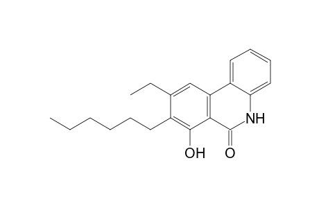 9-Ethyl-8-hexyl-7-hydroxyphenanthridin-6(5H)-one