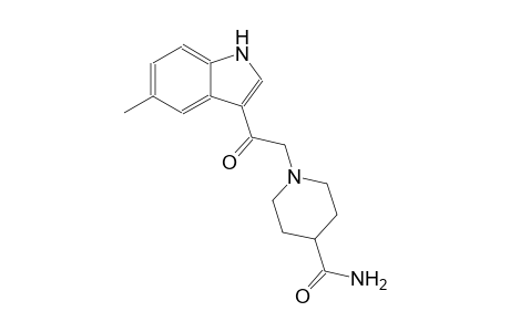 1-[2-(5-methyl-1H-indol-3-yl)-2-oxoethyl]-4-piperidinecarboxamide