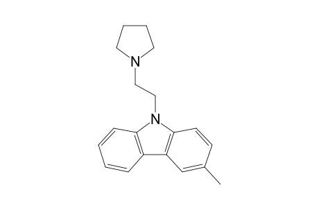 3-Methyl-9-[2'-(1"-pyrrolidinyl)ethyl]-carbazole