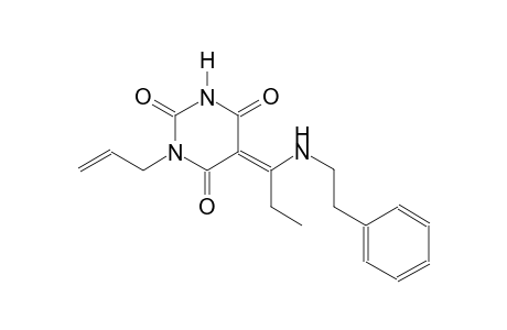 (5E)-1-allyl-5-{1-[(2-phenylethyl)amino]propylidene}-2,4,6(1H,3H,5H)-pyrimidinetrione