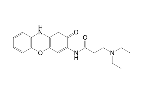 3-(3-diethylaminopropionamido)-2[1H(or3H)]phenoxazinone