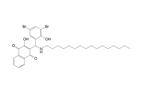 rac-3-[(Hexadecylamino)(3,5-dibromo-2-hydroxyphenyl)methyl]-2-hydroxy-1,4-naphthoquinone