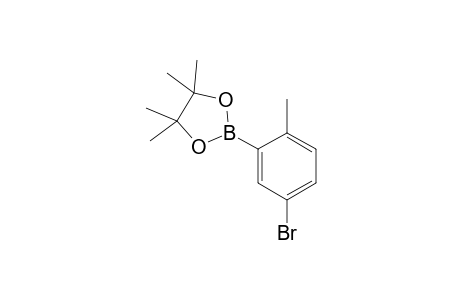 2-(5-Bromo-2-methylphenyl)-4, 4, 5, 5-tetramethyl-1, 3, 2-dioxaborolane