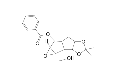 (+-)-4-Benzoyloxy-2,3-epoxy-2-(hydroxymethyl)-exo,exo-7,8-(isopropylidenedioxy)-cis-bicyclo[3.3.0]octane