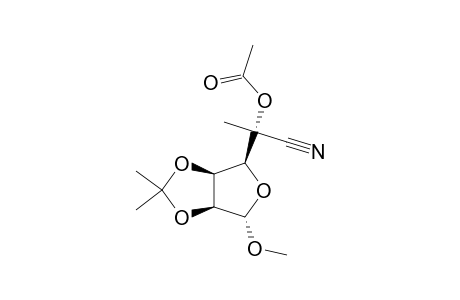 METHYL-5-O-ACETYL-5-CYANO-6-DEOXY-2,3-O-ISOPROPYLIDENE-BETA-L-GULOFURANOSIDE