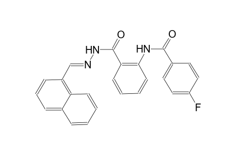 benzoic acid, 2-[(4-fluorobenzoyl)amino]-, 2-[(E)-1-naphthalenylmethylidene]hydrazide