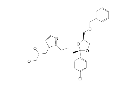 CIS-2-(4-CHLOROPHENYL)-2-{3-[1-(2,3-DIHYDROXY-PROPYL)-2-IMIDAZOLYL]-PROPYL}-4-BENZYLOXYMETHYL-1,3-DIOXOLANE