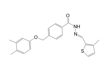 4-[(3,4-dimethylphenoxy)methyl]-N'-[(E)-(3-methyl-2-thienyl)methylidene]benzohydrazide