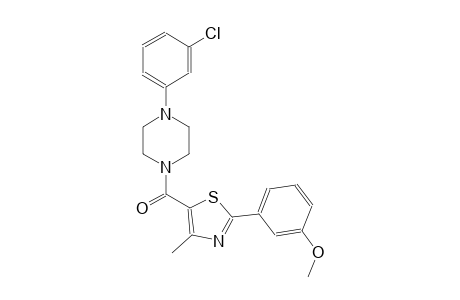 piperazine, 1-(3-chlorophenyl)-4-[[2-(3-methoxyphenyl)-4-methyl-5-thiazolyl]carbonyl]-