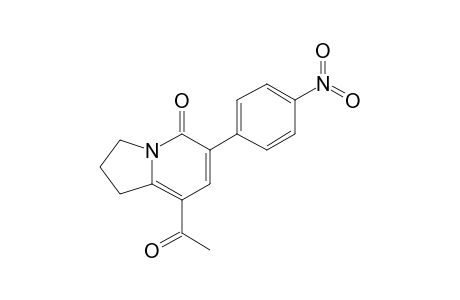 8-Acetyl-6-(4-nitrophenyl)-2,3-dihydroindolizin-5(1H)-one