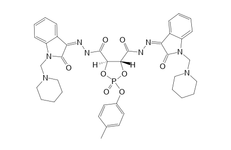 (4R,5R)-N'4,N'5-BIS-[2-OXO-1-(PIPERIDIN-1-YL-METHYL)-INDOLIN-3-YLIDENE]-2-(4-METHYLPHENOXY)-1,3,2-DIOXA-PHOSPHOLANE-4,5-DICARBOHYDRAZIDE-2-OXIDE