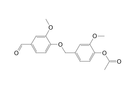 Benzaldehyde, 4-[[4-(acetyloxy)-3-methoxyphenyl]methoxy]-3-methoxy-