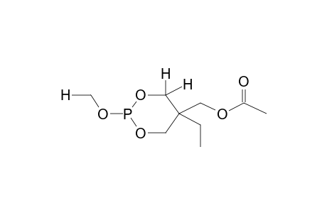 2-METHOXY-5-ETHYL-5-ACETOXYMETHYL-1,3,2-DIOXAPHOSPHORINANE