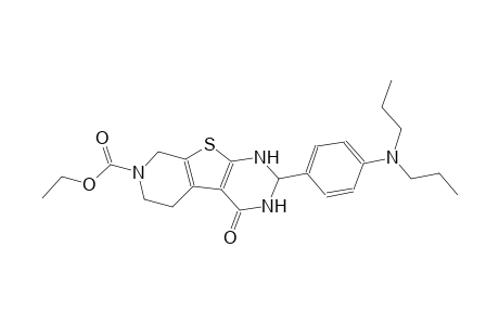 ethyl 2-[4-(dipropylamino)phenyl]-4-oxo-1,3,4,5,6,8-hexahydropyrido[4',3':4,5]thieno[2,3-d]pyrimidine-7(2H)-carboxylate