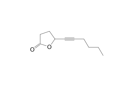 2(3H)-Furanone, 5-(1-hexynyl)dihydro-, (.+-.)-