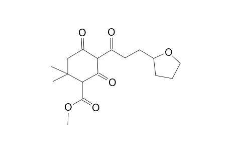 Methyl 2,2-dimethyl-4,6-dioxo-5-(3-tetrahydro-2-furanylpropanoyl)cyclohexanecarboxylate