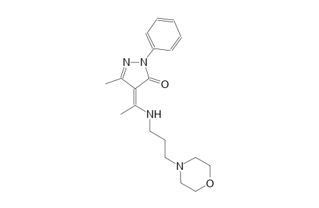 3H-pyrazol-3-one, 2,4-dihydro-5-methyl-4-[1-[[3-(4-morpholinyl)propyl]amino]ethylidene]-2-phenyl-, (4Z)-