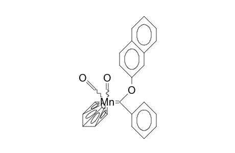 Dicarbonyl.pi.-cyclopentadienyl-([2-naphthoxy]-phenylcarbene)-manganese