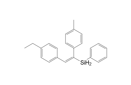 (E)-(2-(4-ethylphenyl)-1-(p-tolyl)vinyl)(phenyl)silane