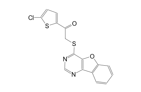 2-([1]benzofuro[3,2-d]pyrimidin-4-ylsulfanyl)-1-(5-chloro-2-thienyl)ethanone