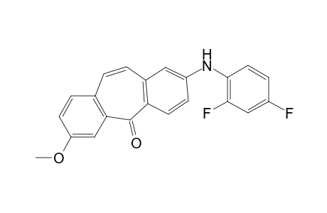 2-(2,4-Difluoranilino)-7-methoxydibenzosuberenone