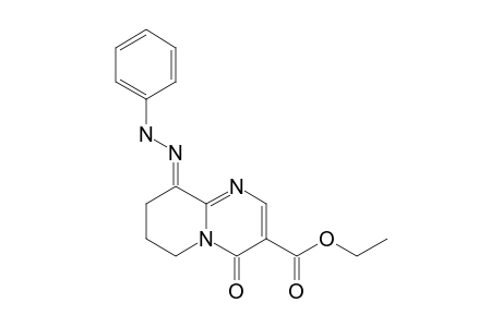 E-ETHYL-9-PHENYLHYDRAZONO-4-OXO-6,7,8,9-TETRAHYDRO-4H-PYRIDO-[1,2-A]-PYRIMIDINE-3-CARBOXYLATE