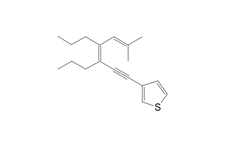 (Z)-3-(6-methyl-3,4-dipropylhepta-3,5-dien-1-yn-1-yl)thiophene