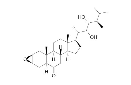(22R,23R,24R)-2.beta.,3.beta-Epoxy-22,23-dihydroxy-24-methyl-5.alpha.-cholestan-6-one