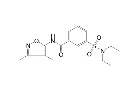 benzamide, 3-[(diethylamino)sulfonyl]-N-(3,4-dimethyl-5-isoxazolyl)-