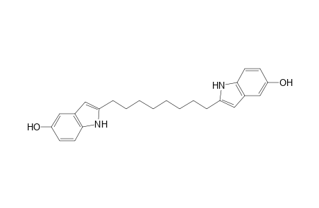 2-[8-(5-hydroxy-1H-indol-2-yl)octyl]-1H-indol-5-ol