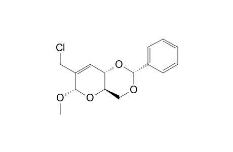 METHYL-4,6-O-BENZYLIDENE-2-C-CHLOROMETHYLALPHA,D-ERYTHRO-HEX-2-ENOPYRANOSIDE
