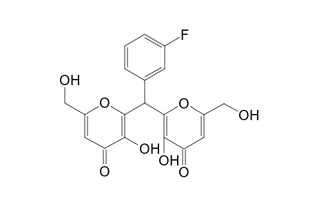 2,2'-[(3-Fluorophenyl)methylene]bis[3-hydroxy-6-(hydroxymethyl)-4H-pyran-4-one]